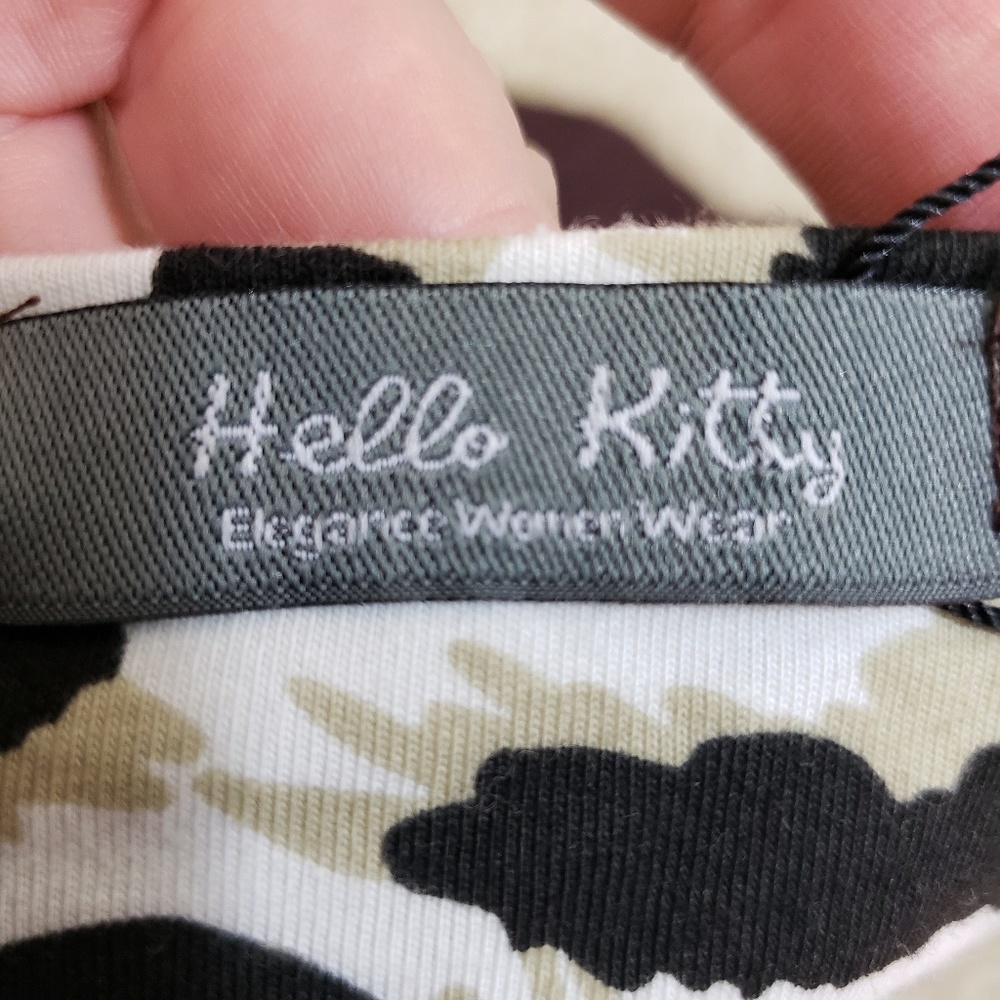 Hello Kitty Purple Brown Tunic Top Size Medium - Picture 5 of 5